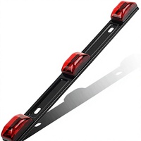 Nouvelle barre de feux de positionnement LED rouge homologuée DOT, étanche IP67, 9 LED pour camion, camping-car, caravane