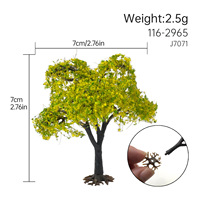 Arbres paysagers multicolores quatre saisons pour modèles HO et N, pour diorama architectural, table de sable ferroviaire et fournitures de terrain DIY