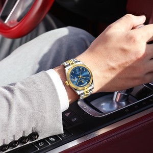 Montre de luxe pour homme Poedagar 845, montre de dressage pour affaires, acier inoxydable, étanche, quartz, <span class=keywords><strong>cadran</strong></span> à chiffres arabes, directement de l'usine - Product Image 3