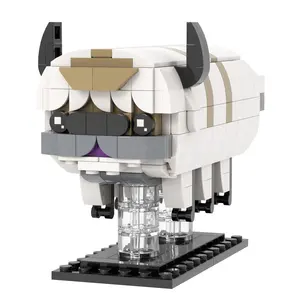 280PCS MOC7140 Anime Appa Brickheadz Avatar: The Last Airbender Brick Sets Juegos de bloques de construcción para niños Modelo Juguetes para niños