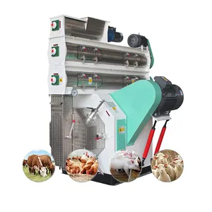 Cattle Feed Processing Mesin Pelet Poultry Pelletizer Ring Die Feed Pellet Machine