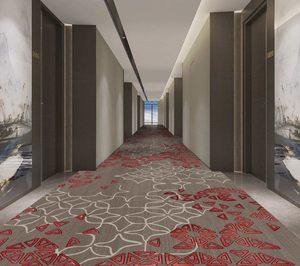 Alfombra de Nailon con Estampado Floral de Alta Calidad, Fabricada a Máquina, Antiincrustante, Antibacteriana y Antideslizante para Salas de Conferencias Comerciales - Product Image 3