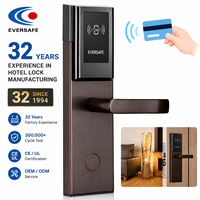   Cerradura de Puerta de Hotel RFID de Acero Inoxidable 304 Certificado, de Alta Resistencia |   300,000 ciclos probados |   Software Gratuito de Gestión Hotelera