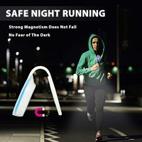 Mini lampe torche LED à clip pour clés, mains libres, forte adhérence magnétique, vêtements, infirmières, sécurité nocturne, lumière d'urgence pour la course à pied