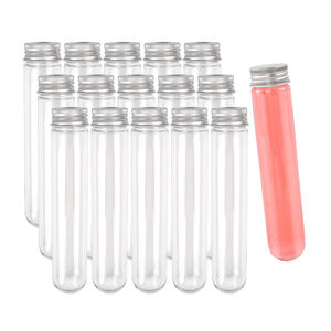 थोक कस्टम लोगो पीईटी जूते के फीते पैकेजिंग प्लास्टिक टेस्ट ट्यूब जूते के फीते पैकेजिंग स्क्रू कैप के साथ - Product Image 5