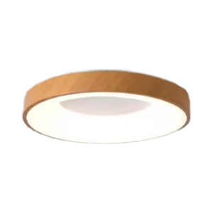Boîtier en bois 24W LED <span class=keywords><strong>Plafonnier</strong></span> 3CCT Couleur modifiable avec corps en fer mais motif en bois Peinture 30cm 40cm 50cm 60cm - Product Image 2