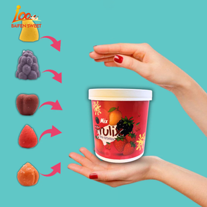 Fabbrica di Gelati OEM Fruit Pops Gelato a Forma di Frutta <span class=keywords><strong>Dessert</strong></span> Congelato alla Frutta Mista - Product Image 3