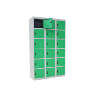 Système de casier numérique intelligent en acier Armoire de livraison de colis par la fenêtre intelligente à 18 portes
