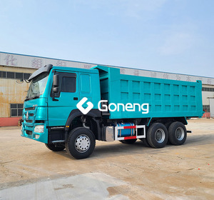 Camion benne basculante Sinotruck Howo d'occasion 25 tonnes 30 tonnes 6x4 avec <span class=keywords><strong>grue</strong></span> - Product Image 4