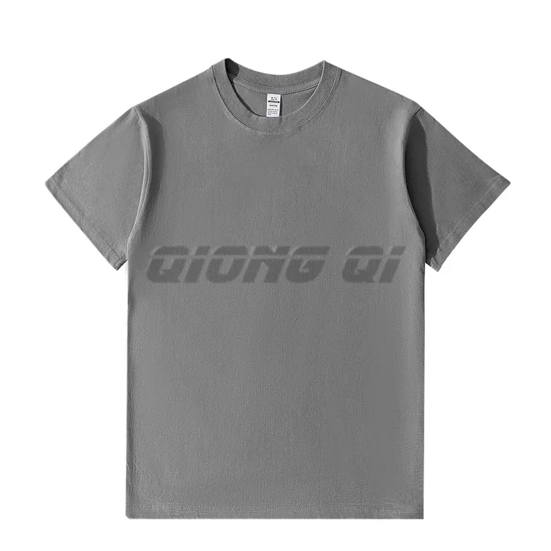 하이 퀄리티 빈 사용자 정의 티셔츠 100% 면 사용자 정의 화면 인쇄 티셔츠 남성용 티셔츠
