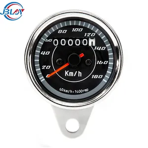 Wholesale Motorbike Parts 180 KM/H Speedometer Odometer LED Display Universal Motorcycle Kilometer Speedometer