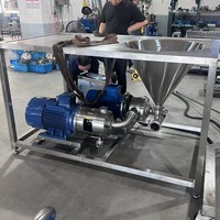 Mélangeur centrifuge de poudres liquides avec trémie pour cacao et sucre dans le lait, certifié ISO9001, OEM