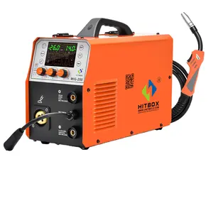 HITBOX aluminum welder machine MIG/TIG/MMA stick IGBT inverter welding machine MIG250 digital welder