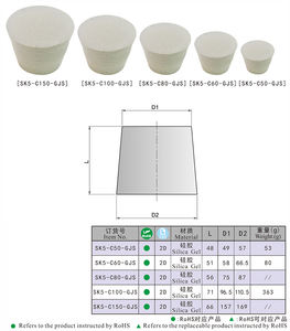 Tapón de Silicona SK5--<span class=keywords><strong>GSJ</strong></span> para Tubos de Ensayo, Tapón de Goma para Cámaras de Prueba y Hornos - Product Image 5