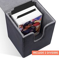 Boîte de rangement pour cartes avec pochettes de protection pour cartes à collectionner / TCG, étui personnalisé pour jeux sportifs, boîtes de sublimation pour la protection des jeux.
