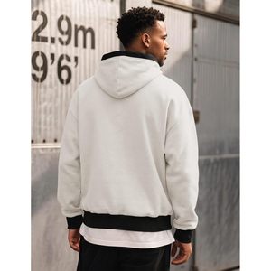 Custom AL-BARAJ INDUSTRIES Men's Winter <b>Hoodie</b> Cotton Fleece Pullover Pocket Breathable Casual Long Sleeve Sweatshirt 220g OEM - Product Image 3
