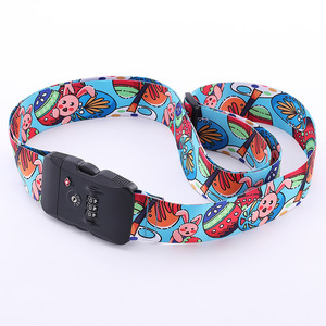 <span class=keywords><strong>Sangle</strong></span> de bagage/ceinture à bagages avec logo personnalisé OEM ODM, accessoires de voyage robustes et tendance, avec serrure TSA et mots de passe - Product Image 1