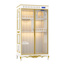 Nouveau design de maison pour chat en bois de luxe européen Cage pour chat grand espace avec roues de griffoir