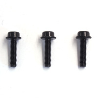 Vis de machine à tête fraisée M3x10mm M4x12mm noire à filetage complet, extrémité plate, à couple élevé, pour fixation