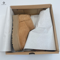Grosir sepatu bot salju Midi musim dingin untuk wanita luar ruangan Ultra hangat kustom musim gugur kulit domba wol mewah antiselip