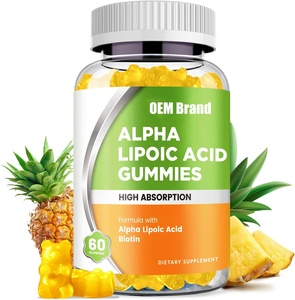 Vitadiscovery Alpha Lipoic Gummies de ácido con biotina, suplemento <span class=keywords><strong>ALA</strong></span> masticable de alta absorción para antioxidantes, salud cerebral - Product Image 1