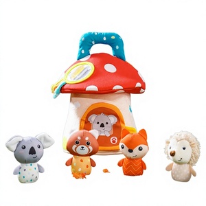 Jollybaby Casa dei Funghi, Set Educativo per Neonati 0-1 Anno, Giocattolo in Peluche per Giochi di Ruolo, Confezione Colorata, Dongguan - Product Image 1
