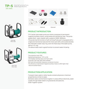 <span class=keywords><strong>Pompe</strong></span> de Surpression Solaire de Surface à Courant Continu de Haute Puissance 3 Pouces pour l'Agriculture - Product Image 2