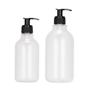 Botella de plástico PET de 300 ml y 500 ml con bomba para loción, gel de ducha, champú, botella vacía reutilizable, kit de artículos de tocador. - Product Image 1