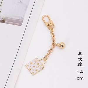 Cadenas de Metal con Forma de Cadena, Negras/Blancas, para Joyería DIY, Bolsas OPP, Dijes para Bolsos de Mujer, Llaveros Personalizados Bonitos - Product Image 1