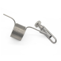 Válvula de Espuma Sanitaria de Acero Inoxidable SS304 con Diez Anillos, Tipo Pigtail Coil, Tamaño 1.5'', 10 Voltas, Superficie Brillante, 1 Año de Garantía