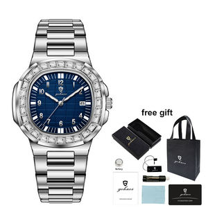 Relojes de Pulsera de Lujo para Hombre Gohuos 8812, Relojes de Pulsera de Cuarzo Originales a Prueba de Agua para Hombre, Reloj para Hombre, Montre Homme, con Caja y Bolsa - Product Image 1