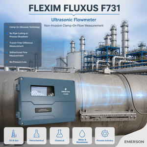 Medidor de Flujo Ultrasónico No Invasivo Flexim FLUXUS F731, Medidor de Flujo Industrial para Químicos, Petróleo y Gas - Product Image 3