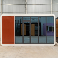 Maison préfabriquée Apple Cabin de 20 pieds et 40 pieds, maison mobile modulaire, maison capsule spatiale, maison pour vivre et travailler, fret maritime DDP