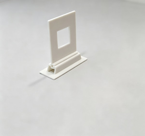 Corr-a-clip White <b>Plastic</b> Shelf Support Clips - Hookei Corrugated Cardboard Paper Shelf Fittings - Product Image 2