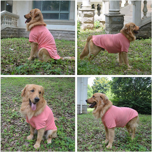Color liso Dachshund animal ropa mascota Primavera Verano algodón imprimible en blanco perro camiseta - Product Image 6