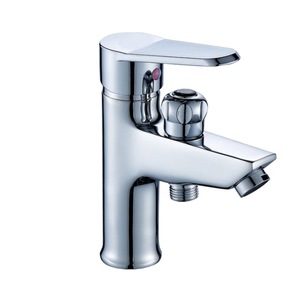 Grifo de lavabo de doble propósito con monomando, montaje en encimera, válvula de cerámica, rociador extraíble, mezclador de agua fría y caliente para lavabo. - Product Image 5