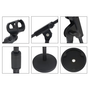 M-210 HEBIKUO Chine Usine Fer Personnalisé Microphone Stand Microphone <span class=keywords><strong>Bras</strong></span> Stand Amovible Bureau Microphone Stand - Product Image 3