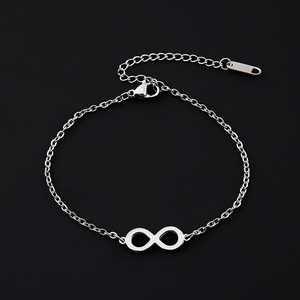 Pulsera de Acero Inoxidable Chapada en Oro con Símbolo de Infinito Ywyougang, Cadena Delgada Minimalista Ajustable, Amor Eterno, Regalo de Joyerí<span class=keywords><strong>a</strong></span> <span class=keywords><strong>para</strong></span> Mujer - Product Image 3