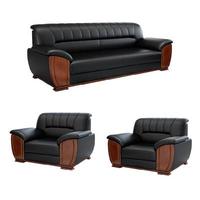 Canapé de luxe pour hôtel cinq étoiles, canapé de réception de bureau, canapé en cuir de luxe pour bureau, ensemble de canapés