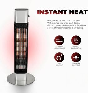Danluke Modern Outdoor <b>Electric</b> Carbon Infrared <b>Heater</b> 1500W <b>Portable</b> Patio <b>Heater</b> with Free Shipping From USA - Product Image 3
