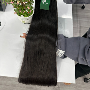 Extensions de cheveux humains vierges vietnamiens non traités, texture lisse et droite, couleur naturelle, super double trame - Product Image 2