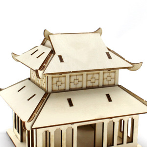 Kit de modèle d'architecture en bois, assemblage de construction à faire soi-même, jouet éducatif scientifique pour enfants de 4 à 6 ans - Product Image 3