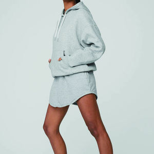 Sudadera con capucha de diseño personalizado OEM, 100% algodón, lisa, oversize, informal, para mujer. - Product Image 2