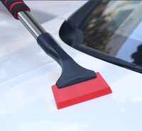 Pelle à neige pour voiture 3-en-1 en alliage d'aluminium, détachable et extensible, outil d'hiver pour dégager la neige et la glace des véhicules