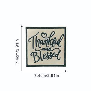 Western no non oggi ricamo Preppy Patch di ferro sul cappello Usa toppe di ferro per berretto da camionista - Product Image 5