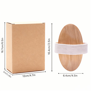 Spazzola per il corpo con setole naturali e logo personalizzato, per esfoliazione a secco e cura della pelle impeccabile. - Product Image 3