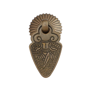 Poignée de tiroir classique chinoise Chengyu en laiton, forme originale, style antique, pour boîte en bois et meubles - Product Image 5