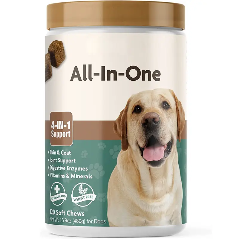 Groothandel Hond Multivitamine Supplement Kauwtabletten 4 In 1 Ondersteuning Zachte Kauwen