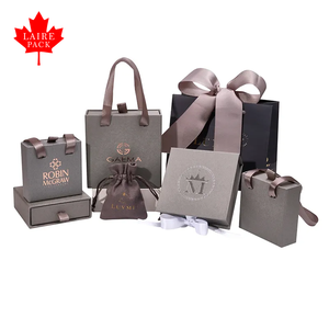 Caja de Regalo de Cartón Beige Personalizada LAIRE para Joyería, Caja de Embalaje para Joyas - Product Image 5