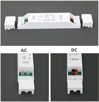 Alimentation LED à découpage CE LVD EMC C.V DC12V/24V 12W/30W/60W/100W/120W/150W/200W, boîtier plastique mince IP20, PF élevé >0.9, sans scintillement